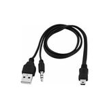 Uravas Store Mini USB Ses Bombası Kablosu 5 Pin Ses Bombası Kablosu 5 Pin Aux USB Kablo Mini USB Stereo USB Kablo 50 cm