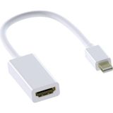 Uravas Store Mmobıel Mini Ekran Portu HDMI Adaptörü Mini Dp (Thunderbolt) HDMI Dönüştürücü MacBook Pro MacBook Air Mac Mini Microsoft Surface Pro 3/4 Vs. ile Uyumlu (Beyaz)