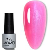 Uravas Store Momo Professional Kalıcı Oje S038 Mavi Sedefli Şeker Pembe 4 ml