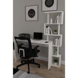 Uravas Store Moonlife Pratik Kitaplıklı Çalışma Masası Beyaz 120X50