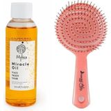 Uravas Store Myhica Nemlendirici Yüz, Vücut ve Saç Bakım Yağı - 100 ml Pembe Pro Üç Boyutlu Oval Saç Fırçası 02