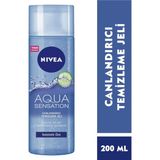 Uravas Store Nıvea Aqua Sensation Canlandırıcı Yüz Temizleme Jeli (200 Ml), Salatalık Özü Içeren Formül ile Etkili Yüz Temizleme, Canlanmış Cilt Tonu, Tüm Cilt Tipleri