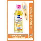 Uravas Store Nıvea Aydınlatıcı Micellar Makyaj Temizleme Suyu 200ML, Serum Etkili, C Vitamini,parlak Cilt