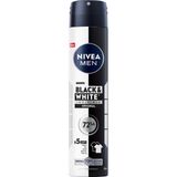 Uravas Store Nıvea Men Erkek Sprey Deodorant Black&white Invisible Original 200 Ml, 72 Saat Anti-Perspirant Ter Koruması,ekonomik Boy
