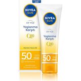 Uravas Store Nıvea Sun Yaşlanma ve Leke Karşıtı Q10 Yüz Güneş Kremi SPF50 50 Ml, Nemlendirme, Normal ve Kuru Ciltler