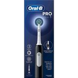 Uravas Store Oral-B Pro Serisi 1 Siyah Elektrikli Diş Fırçası, 1 Diş Fırçası Başlığı, Braun Tasarımı