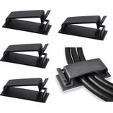 Uravas Store Orret Home 4 Adet Kendinden Yapışkanlı Kablo Yönetim Klipsleri, Çok Amaçlı Kablo Düzenleyiciler, Tel Klipler, Tv, Pc, Dizüstü, Ethernet Kablosu Için Kablo Tutucu, Masaüstü ve Ev Ofis Kullanımı (Siyah)