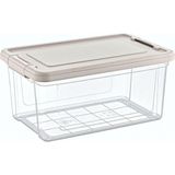 Uravas Store Orret Home Kilitli Saklama Kabı Şeffaf Organizer Pp Plastik Gıda Saklama Kabı Kapaklı Sızdırmaz Buzdolabı Düzenleyici Istiflenebilir Çok Amaçlı Saklama Kutusu (9 Litre)