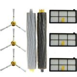 Uravas Store Ozemtek Roomba 800 900 Serisi Hepa Filtre,fırça Yedek Seti,roomba Robot Süpürge 800 850 851 860 865 866 870 871 876 880 885 890 900 960 960 966 990-YEDEK Hepa Filtre,fırça Yenileme Seti-8 Parça