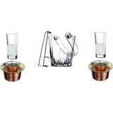 Uravas Store Pasabahce 6 Parça Meşrubat Rakı Bardak Bakır Ehlikeyf Buz Kovası Seti 869541202214456