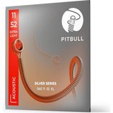 Uravas Store Pitbull Silver Akustik Gitar Teli Sag L 11-52 Light