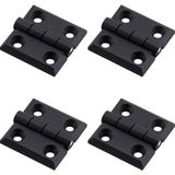 Uravas Store Plastik 40X40 mm Yaprak Menteşe 4 Adet Set Dayanıklı Dolap Çekmece Kapak Mobilya Menteşe Küçük