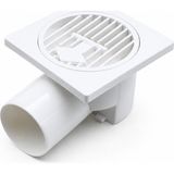 Uravas Store Plastik Yer Süzgeç - Sifon Gider Kapak Yandan 10X10X50 (5528)