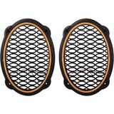 Uravas Store Poke PK-5052 Oval Hoparlör Kapağı Turuncu LED Sabit (2’li Paket)