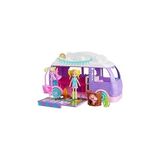 Uravas Store Polly Pocket™ Muhteşem Karavan Polly Pocket Muhteşem Karavan, Bebek ve Evcil Hayvan Oyun Seti, Kamp ve Yiyecek Temalı Aksesuarlar, Seyahat Oyuncağı JCC32