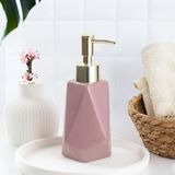 Uravas Store Porsima 3203 Seramik Sıvı Sabunluk - Tezgah Üstü Banyo Mutfak Lavabo Sabunluğu - 250 cc Pudra