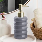 Uravas Store Porsima 3204 Seramik Sıvı Sabunluk - Tezgah Üstü Banyo Mutfak Lavabo Sabunluğu - 275 cc Antrasit