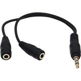 Uravas Store Powermaster 3.5 mm Erkek-2 Stereo Dişi Kulaklık Çoklayıcı Kablo