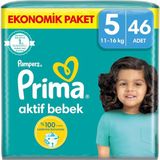 Uravas Store Prima Bebek Bezi Aktif Bebek 5 Beden 46 Adet Junior Fırsat Paketi