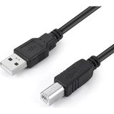Uravas Store Primex PX-Y15 1.5 Metre Siyah USB Yazıcı Kablosu, Usb-A To Usb-B Printer Kablo, Yazıcı Tarayıcı Fotokopi Cihazı Bağlantı Kablosu, Pc Laptop Usb-B Girişli Yazıcılar ile Uyumlu