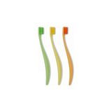 Uravas Store Promıs Colored Bioplastik 3’lü Diş Fırça Seti – 6750 Yumuşak Kıl, Ergonomik Lignin Sap, Canlı Renkler, Antibakteriyel, Italyan Tasarımı, Alman Üretimi