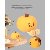 Uravas Store Pumpkin LED Night Light Dokunmatik Şarjlı Silikon Gece Lambası Yeni Nesil