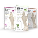 Uravas Store Reflex Slimfit Copolymer Tek Kullanımlık Eldiven 100’LÜ Paket – Gıda Uyumlu, Pudrasız, Lateks Içermez, Gıda Hazırlama, Temizlik ve Servis Için Dayanıklı Eldiven (1, Krem, M)