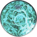 Uravas Store Remo DA-4390-SD-SC018 Darbuka Derisi Dx Serisi Skyndeep Cleartone 9inc 38INC Collar Crimped Hoop Turquoise Mist Desenli