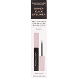 Uravas Store Revolution Super Flick Eyeliner, Felt Dip Liner, Siyah, 4.5ml