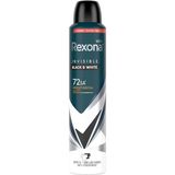 Uravas Store Rexona Men Erkek Sprey Deodorant Invisible Black & White 72 Saat Kesintisiz Üstün Koruma 200 ml