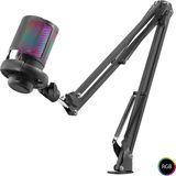 Uravas Store Rgb Mikrofon Seti Ayarlı Masa Kolu Type-C 192KHZ 24BIT - Siyah ME6S35B