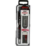 Uravas Store Rotring Tikky Okul Seti 0.7 mm Bordo Versatil Kalem, Silgi, Uç