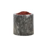 Uravas Store Roza Mermer Baharatlık 8x8 cm Mermer Tuzluk Masaüstü Baharatlık Siyah