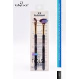 Uravas Store Ruby Face 2'li Makyaj Fırça Seti - Aydınlatıcı (Highlighter) Fırça & Açılı Gölgeleme