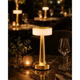 Uravas Store Şarjlı Gold Mantar Masa Lambası Dimmer Ayarlı Kablosuz LED Lamba