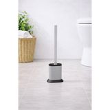 Uravas Store Sas Haus Silikon Tuvalet Fırçası Pratik Silikon Wc Klozet Fırçası Oval Gri S-210