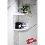 Uravas Store Sas Haus Yapışkanlı Ömür Boyu Paslanmaz Kristal Ayarlanabilir Raf Banyo Düzenleyici Şampuanlık Lk-02 Bb