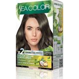Uravas Store Sea Color Amonyaksız, Vegan, Doğal, Besleyici Kalıcı Saç BOYASI%100 Beyaz Kapama (1 Paket 2 x 50 ml Boya & Oksidan) (Küllü Kumral 7.1)