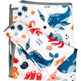 Uravas Store Seaworld Sıvı Geçirmeyen Çok Amaçlı Aktivite Örtüsü, Yer, Masa ve Yatak Için, Makinede Yıkanabilir, 145X150CM