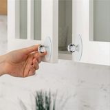 Uravas Store Şeffaf Dolap Çekmece Kulp,tekli Askılık, Elmas Kristal Şekilli Dolap Kolları, Mutfak Dolabı, Banyo Şifonyeri, Mobilya Kapı Penceresi, Kendinden Yapışkanlı (Tek, Adet, 4)