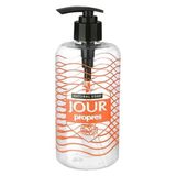 Uravas Store Şeffaf Sıvı Sabunluk Yuvarlak Plastik Pompalı 500 ml