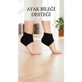 Uravas Store Silikon Tabanlı 2'li Ortopedik Çorap Seti Topuk Dikeni ve Nasır Destekli