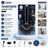 Uravas Store Siyah Taharatmatik Seti Taharatmetik El Duşu- Hortum - Mafsal Vakumlu Set (5047)