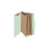 Uravas Store Smead Safeshıeld Bağlantı Elemanları ile Basın Tahtası Sınıflandırma Dosya Klasörü, 3 Bölücü, 7,62 cm Genişletme, Yasal Boyut, Gri/yeşil, Kutu Başına 10 (19091)