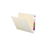 Uravas Store SMEAD%100 Geri Dönüşümlü Uç Sekmesi Dosya Klasörü, Shelf-Master® Güçlendirilmiş Düz Kesim Tab, Mektup Boyutu, Manila, Kutu Başına 100 (24160)