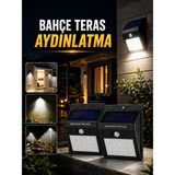 Uravas Store Solar Lamba Giriş, Bahçe Yol Avlu Hareket Sensörlü LED