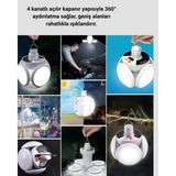 Uravas Store Solar ve USB Şarjlı Su Geçirmez Katlanabilir LED Lamba