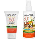Uravas Store Solarıs Yağlı Cilt Tipleri Için Jel Güneş Kremi (Mat) Spf 50+ (50 Ml) ve Çocuk Güneş Kremi Sprey Spf 50+