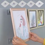 Uravas Store® Süper Güçlü Çerçeve Askısı Pin Delgisiz Vidalı Tırnak Kanca Yapışkanlı Raf Tutucu Askı 4 Adet