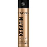 Uravas Store Syoss Keratin Saç Spreyi, 400ML, Güçlü Tutuş, Esneklik, Yoğun Parlaklık
